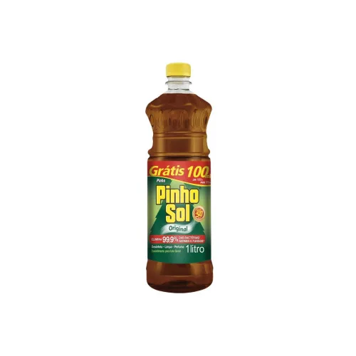 Desinfetante Uso Geral Original Pinho Sol Frasco Leve 1000ml Pague 900ml - PINHO SOL - Limpeza
