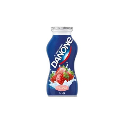 Iogurte Integral Morango Danone Frasco 170g - DANONE - Frios E Laticínios