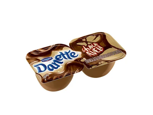 Sobremesa Láctea Chocolate Com Avelã Danette Bandeja 180g 2 Unidades - DANETTE - Mercearia
