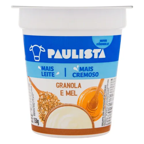 IOGURTE PAULISTA NATURAL GRANOLA E MEL 150G - PAULISTA - Laticínios