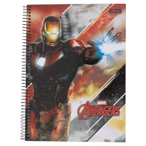 Caderno Cd Univ Avengers Assemble 1 Mat 96f - AVENGERS - Papelaria