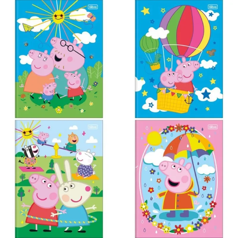 Caderno Brochurao Capa Dura Peppa PIG 80FLS PCT.C/05 - Tilibra - Papelaria