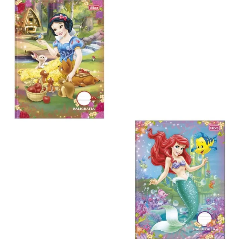 Caderno Caligrafia Capa Dura Princesas 40FLS Brochura VERT. PCT.C/05 - Tilibra - Papelaria