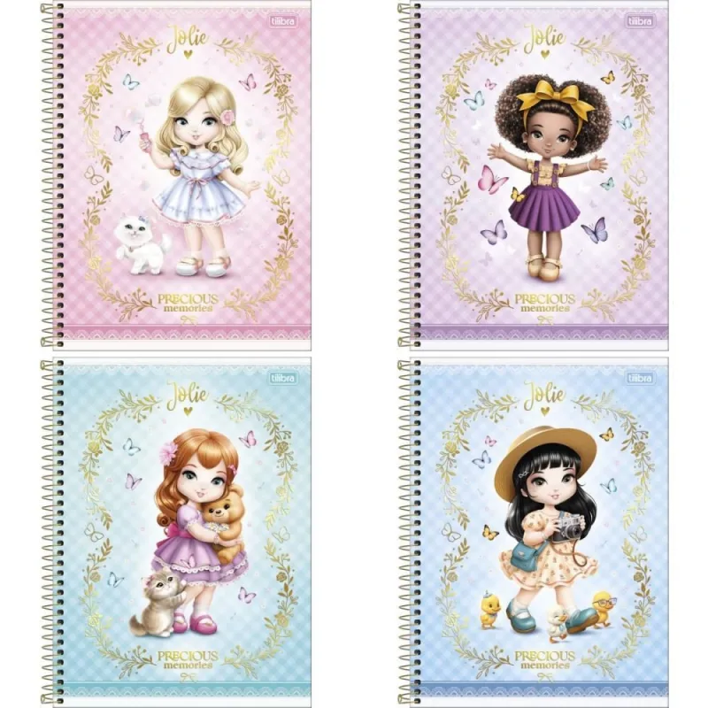 CADERNO TILIBRA 10X1 CAPA DURA 2021 JOLIE 80FLS - TILIBRA