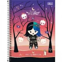 CADERNO UNIV C DURA 16MT PLUSH POISON - PLUSH