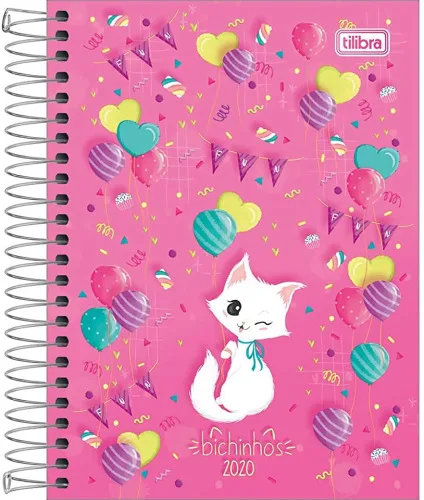 Agenda Tilibra 176fls Bichinhos - TILIBRA - Papelaria