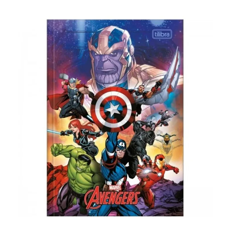 Caderno De Linguagem Brochura Avengers 48 Folhas