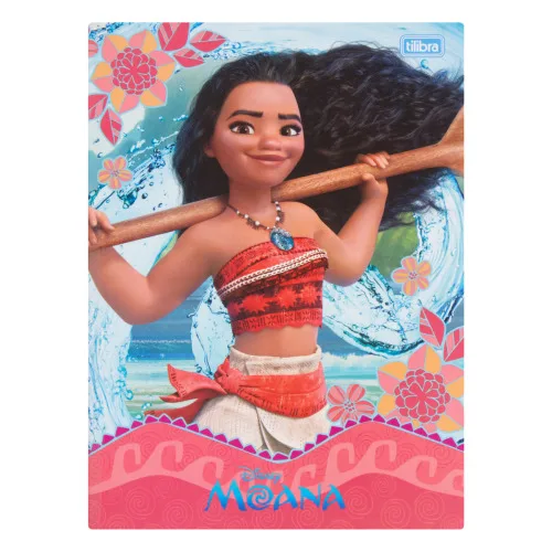 CADERNO CAPA DURA BROCHURÃO MOANA TILIBRA 200MM X 275MM 96 FOLHAS - TILIBRA