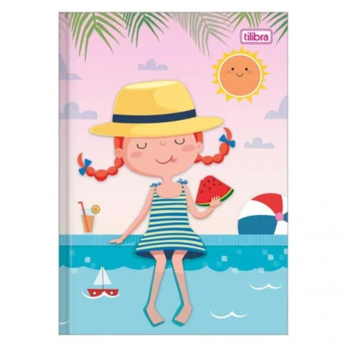 Caderno Brochura 1/4 Tilibra Sapeca Feminino 96fl Un - TILIBRA - Papelaria