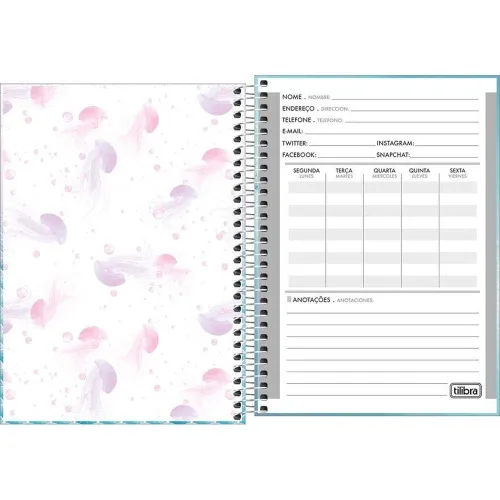 Caderno Tilibra Cd.esp.wonder 80fls - TILIBRA - Papelaria