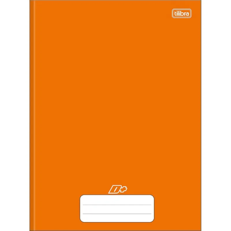 Caderno Brochurão 96 Folhas Capa Dura Laranja D+