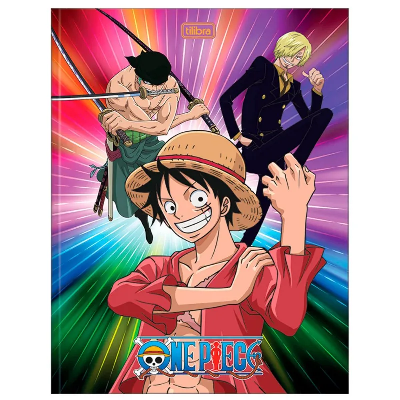 Caderno Brochura Tilibra Capa Dura Universitário One Piece 80 Folhas Un