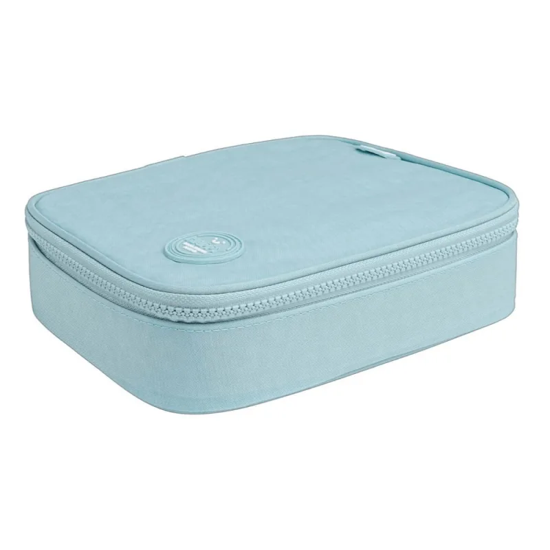 Estojo Escolar Box - Tilibra - HAPPY AZUL - Tilibra - Papelaria