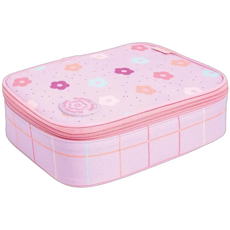 Estojo Escolar Box Academie Floral - Tilibra - Tilibra - Papelaria