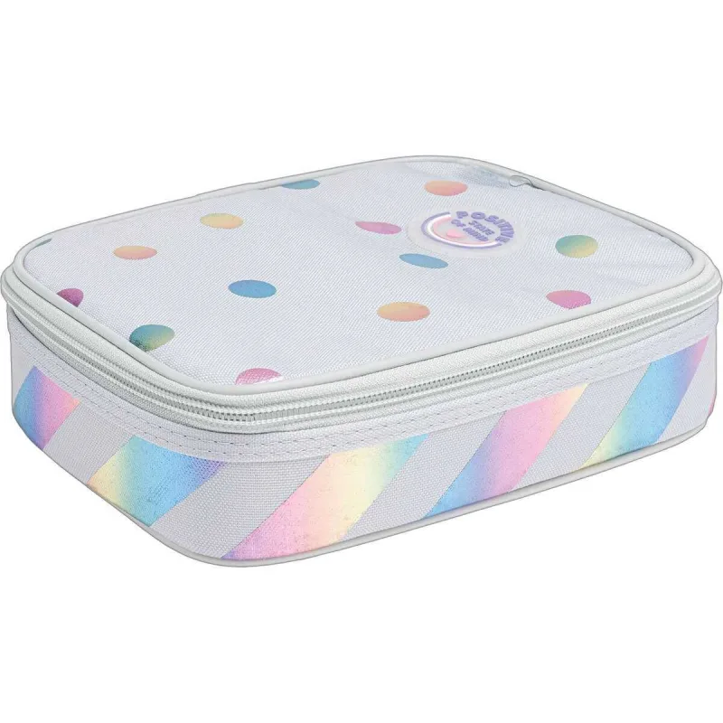 ESTOJO BOX LISTRAS E POAS METALIZADO TILIBRA - Tilibra - Papelaria