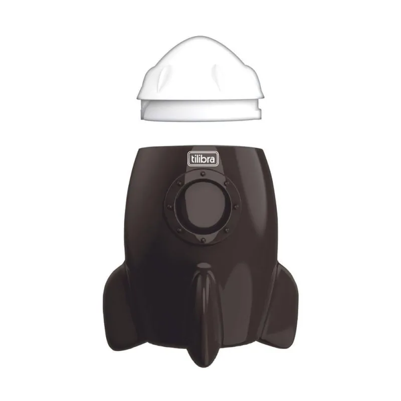 Apontador c- Depósito Foguete Tilibra Preto - Tilibra - Papelaria
