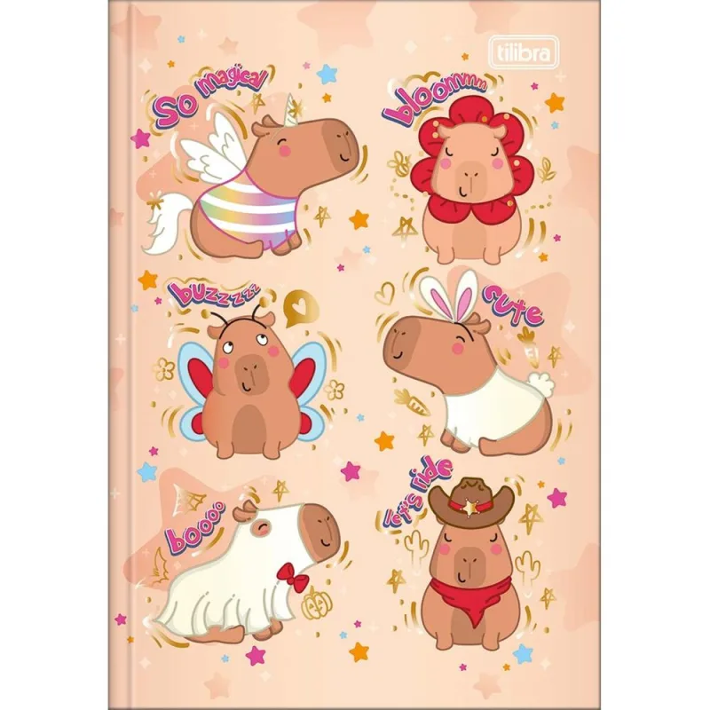 Caderno Linguagem Brochura 80 Folhas Capa Dura Capyclub - LC - Papelaria