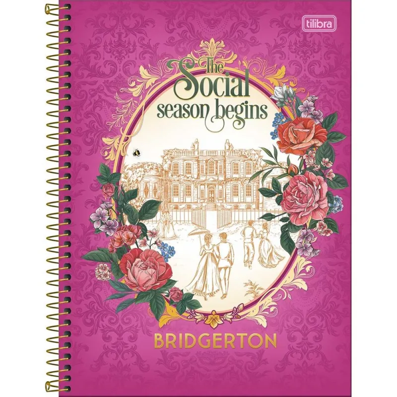 Caderno Universitário 1x1 Bridgerton - LC - Papelaria
