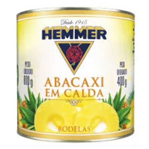 Abacaxi Em Calda Rodelas Hemmer 820g - HEMMER - Mercearia