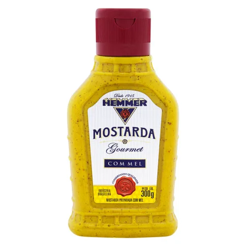 MOSTARDA COM MEL HEMMER GOURMET SQUEEZE 300G - HEMMER