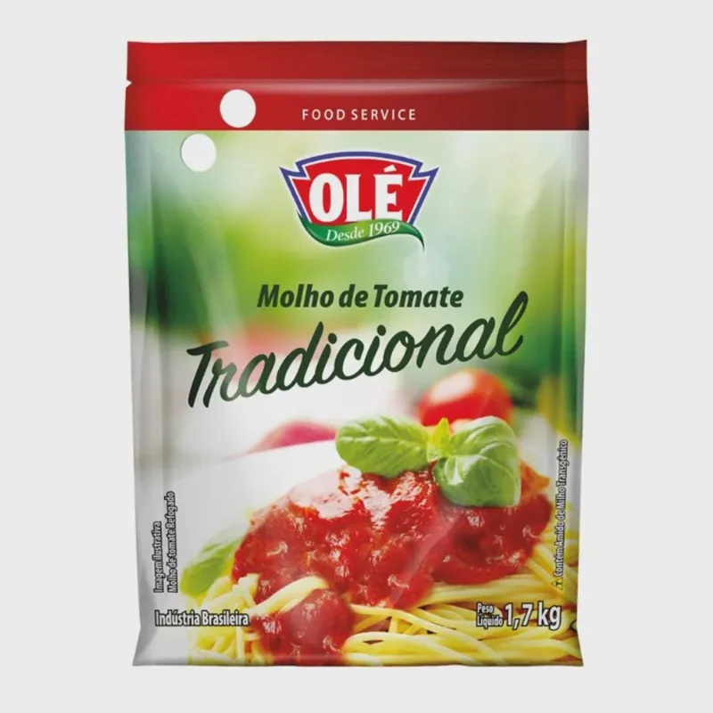 Molho Pronto Ole. Sache Tradicional 1,7kg