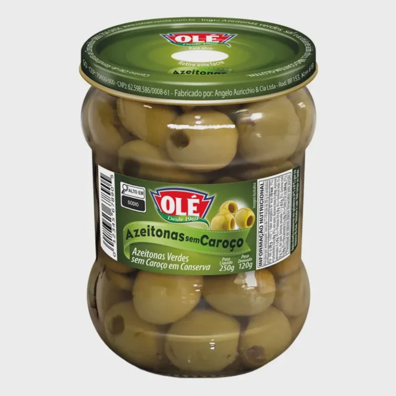 Azeitona Verde Sem Caroco Ole. Vidro 120g - Não Disponível - Alimentos E Bebidas