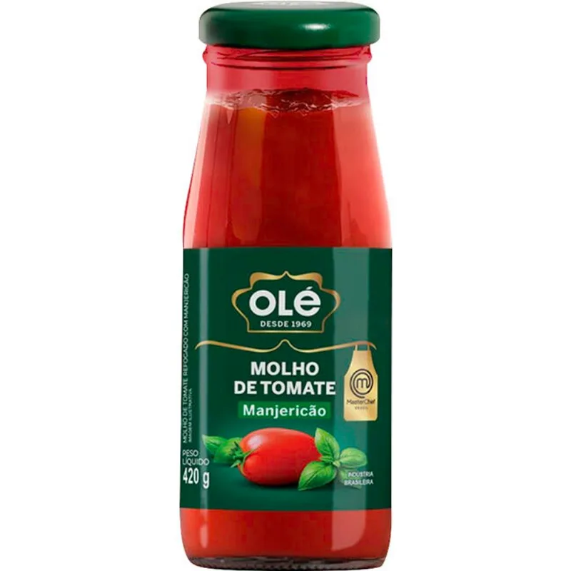 Molho de Tomate Olé Manjericão 420g