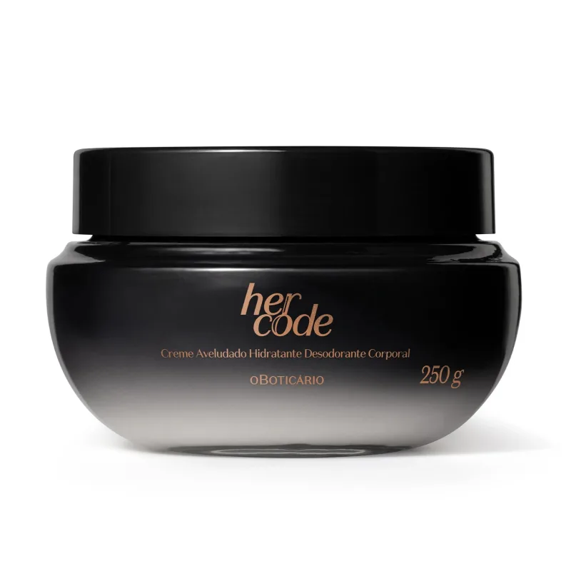 Creme Aveludado Hidratante Desodorante Corporal Her Code 250G - Boticario
