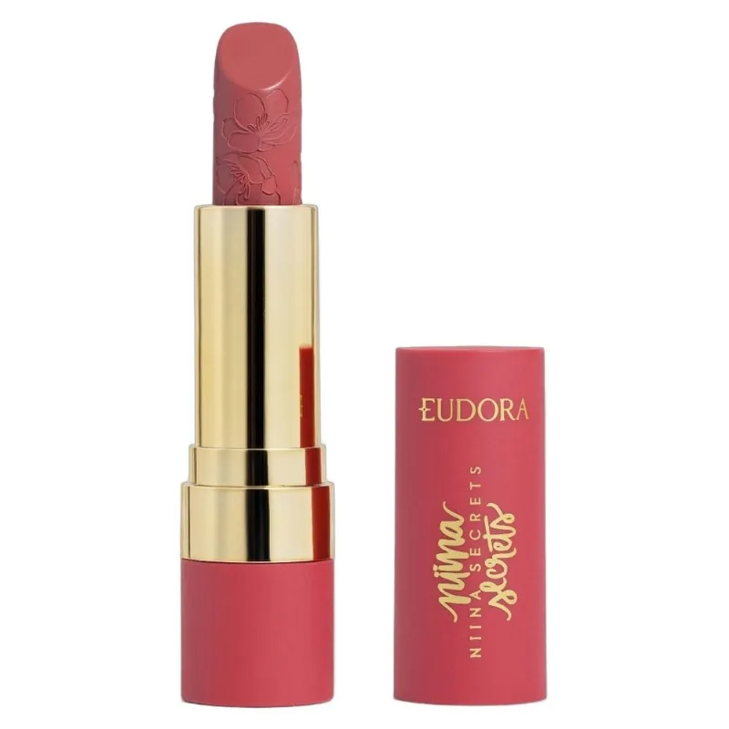 Batom Semi-Matte Eudora Niina Secrets Soft Petals Rosa Secreta