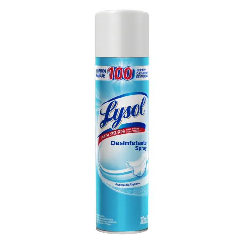 DESINFETANTE USO GERAL SPRAY PUREZA DO ALGODÃO LYSOL FRASCO 360ML - LYSOL - Conveniencia
