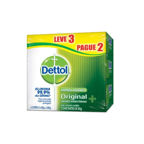 Sabonete Dettol Orig A Bactericida C/15 Desc - DETTOL - Higiene E Beleza