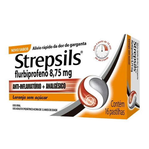 Strepsils Laranja C 16 Past - Strepsils - Farmácia