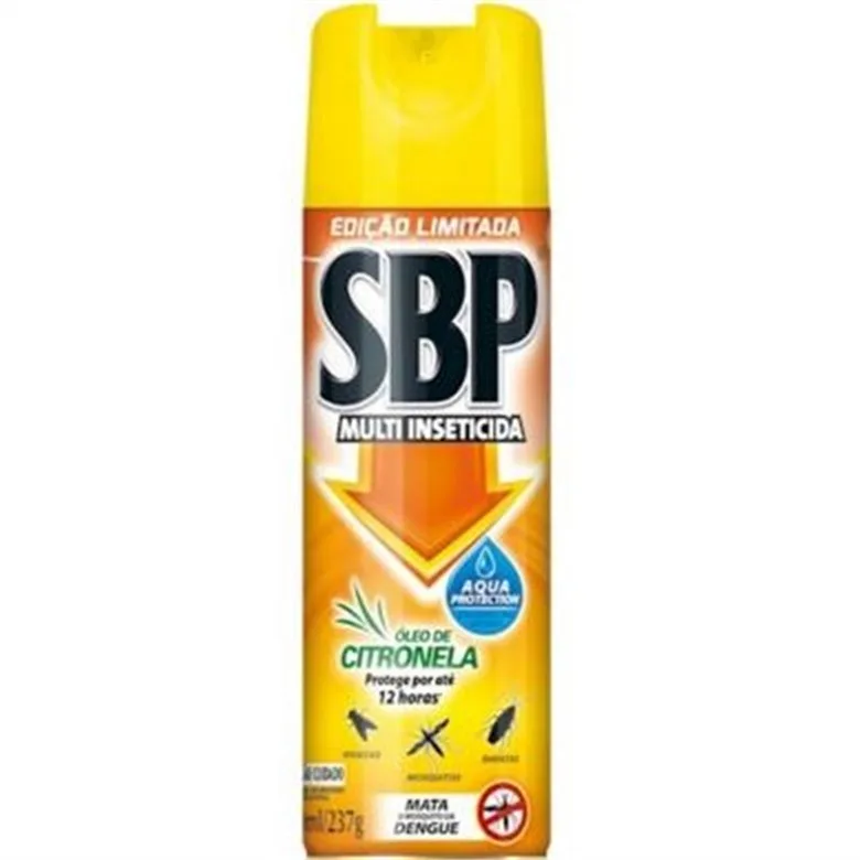 Multi Inseticida Aerossol Óleo De Citronela Sbp Frasco 300ml - SBP - Higiene E Beleza