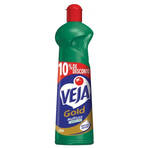 Limpador Multiuso Campestre Veja Gold Frasco 500ml Grátis 10 De Desconto - VEJA