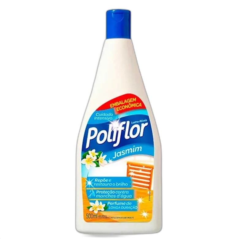 Lustra Móveis Perfumado Poliflor 500ml Jasmim Unit - POLIFLOR - Limpeza