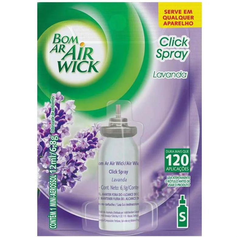 Odorizador De Ambiente Lavanda Air Wick Bom Ar Blister 12ml - BOM AR - Higiene E Beleza