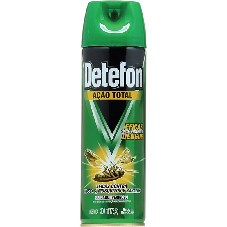 Inseticida Aerosol Detefon 300ml Ação Total Unit - DETEFON