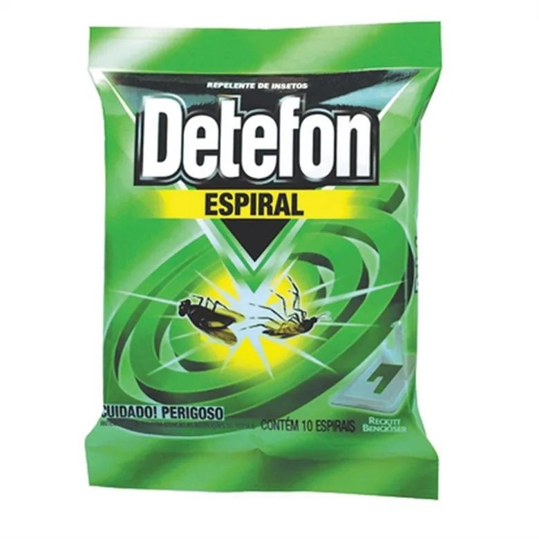 Inseticida Espiral Detefon 10g Unit - DETEFON - Higiene E Beleza