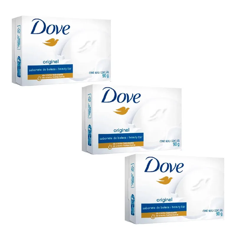 Sabonete Dove 3 Unidades 90g