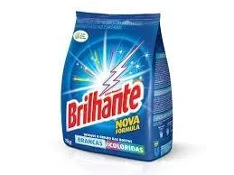 Detergente Em Pó Brilhante 1kg - BRILHANTE - Limpeza