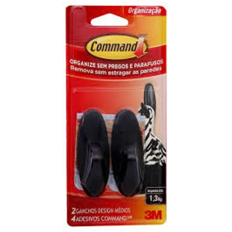 gancho command design 3m preto - HB004249254