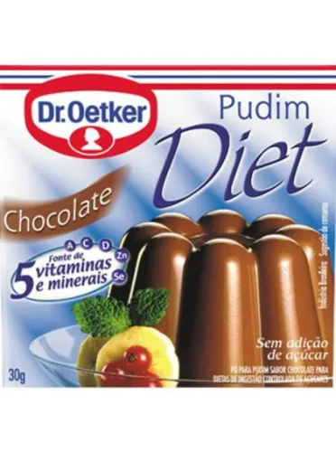Pudim Diet Chocolate Dr. Oetker - DR OETKER - Mercearia