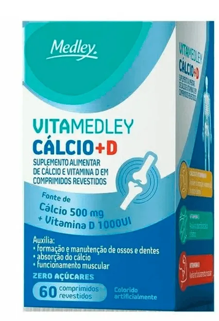 Vita Medley Calcio D 500Mg+1000Ui 60Cpr - Medley - Medicamentos