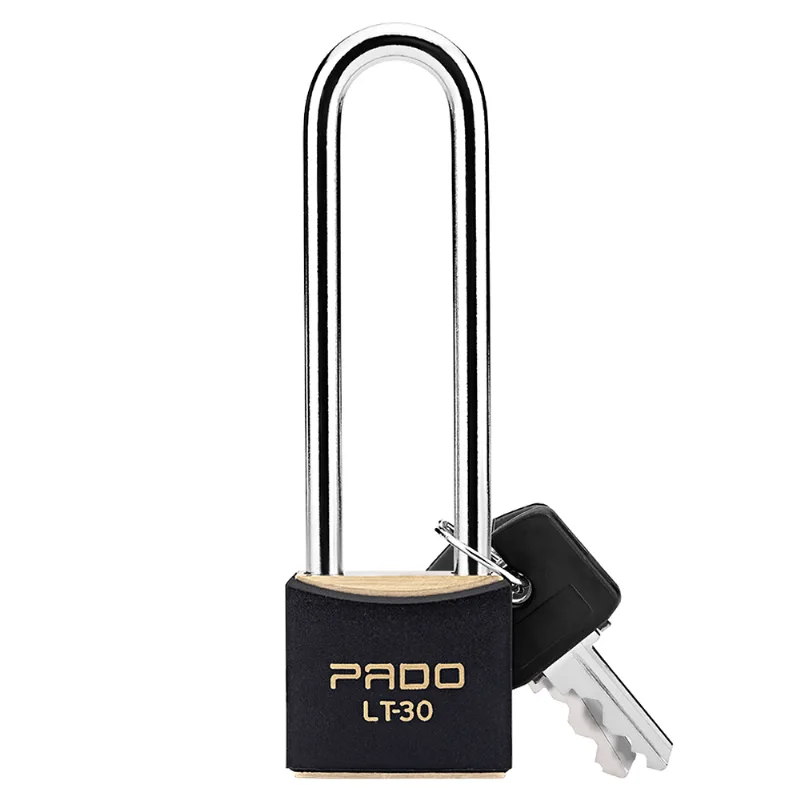 Cadeado em Latão Haste Longa 30/75mm 02 Chaves Preto Pado 51019967 51019967 - Pado