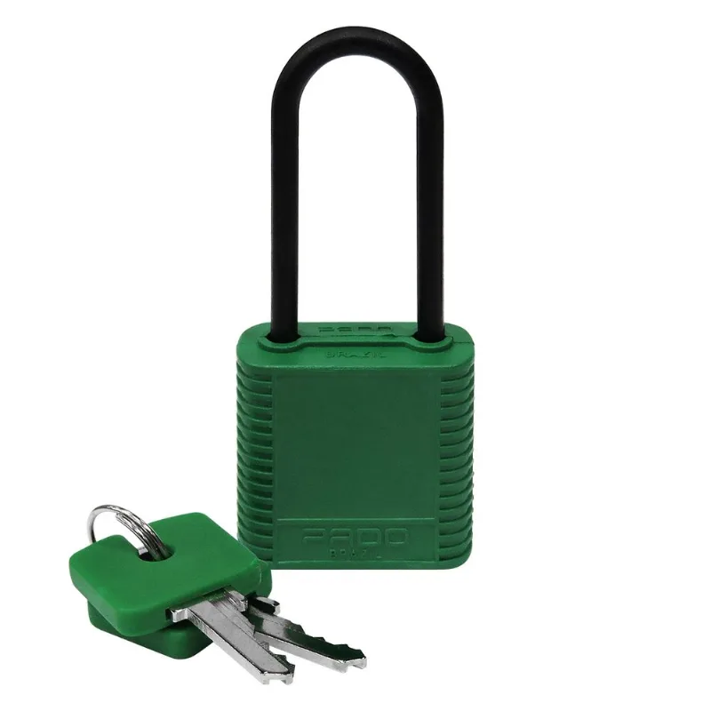 Cadeado ABS de Bloqueio 34mm 02 Chaves Verde Pado 51022715 51022715