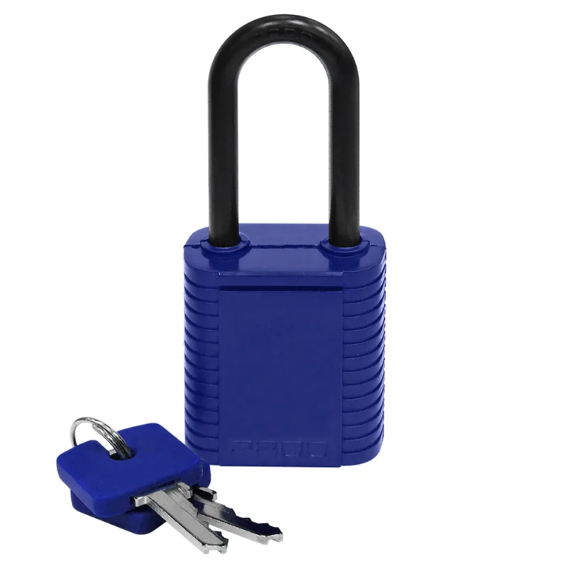Cadeado ABS de Bloqueio 42mm 02 Chaves Azul Pado 51022935 51022935