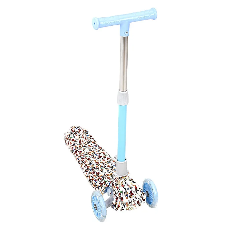 Patinete Mickey Desenho Infantil de 3 Rodas c Led nas Rodas