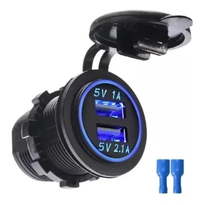 Carregador Veicular Tomada Usb 12v/24v 2 Saídas