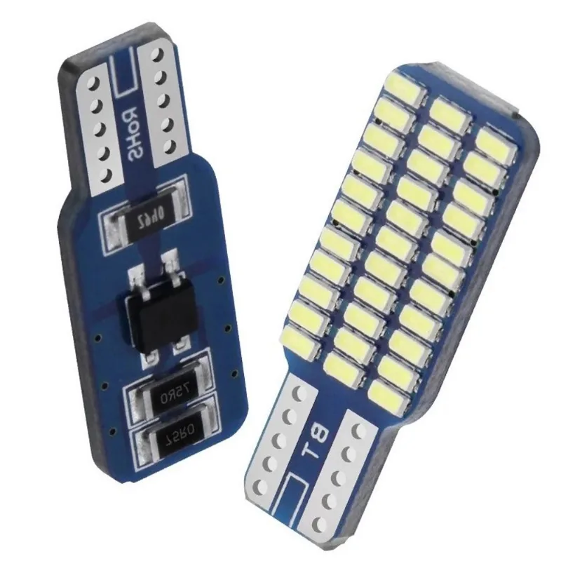 Par Lâmpada T10 33 Leds Canbus Canceller Farolete Lanterna