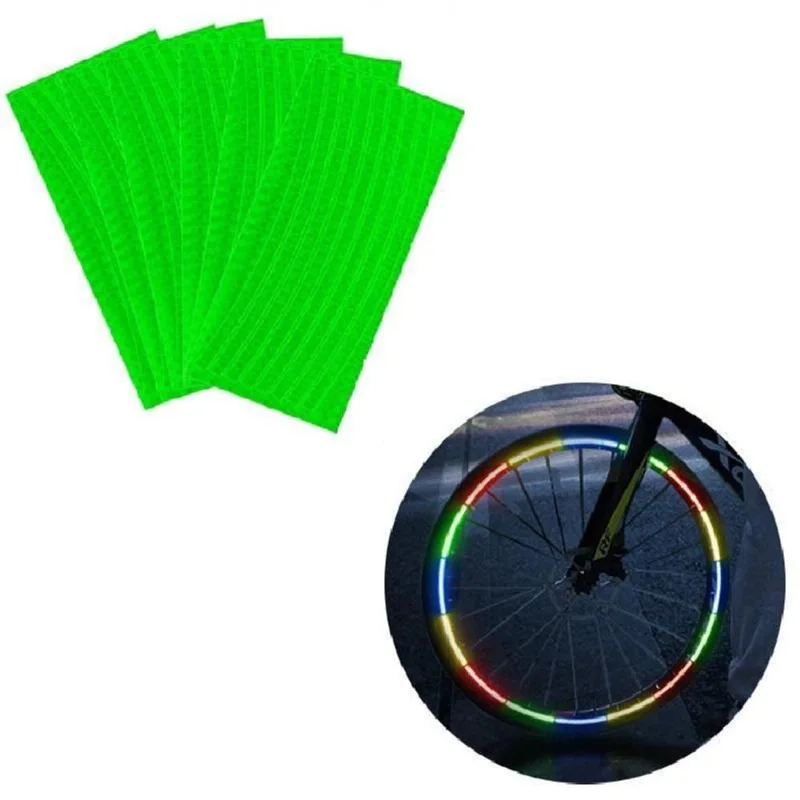 Kit 2 Folhas De Adesivo Refletivo Para Motocicleta Verde